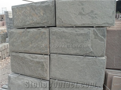 Sapphire Blue Granite Mushroom Stone, Mushroomed Cladding, Mushroom Wall, Mushroomed Stone, Mushroom Wall Cladding, Xiamen Winggreen Stone