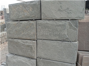 Sapphire Blue Granite Mushroom Stone, Mushroomed Cladding, Mushroom Wall, Mushroomed Stone, Mushroom Wall Cladding, Xiamen Winggreen Stone
