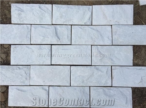 White Quartz Mushroom Stone, Mushroomed Cladding, Mushroom Wall, Mushroomed Stone, Mushroom Wall Cladding, Xiamen Winggreen Stone