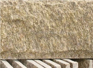 Yellow/ Rust Yellow Granite Mushroom Stone, Mushroomed Cladding, Mushroom Wall, Mushroomed Stone, Mushroom Wall Cladding, Xiamen Winggreen Stone