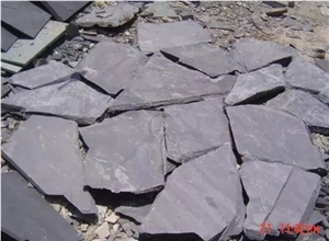 Black Slate Irregular Shape Flagstone