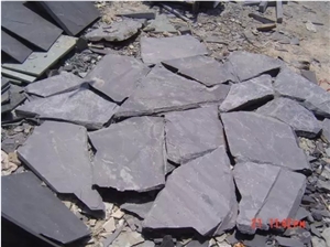 Black Slate Tile China Black Slate Flagstone Irregular Flagstone for Walkway Pavers