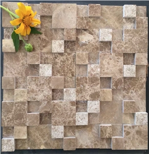 Light Emperador Marble Mosaic /Marble Stone / Marble Mosaic Tiles