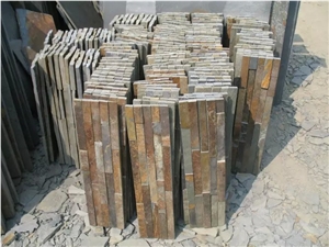 Rusty Slate Wall Cladding / Ledge Stone/ Corner Stone /Rusty Slate Ledge Stone / Rusty Slate Cutlrued Stone / Out Door Stone