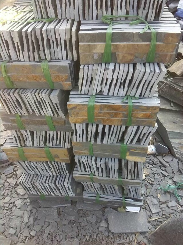 Rusty Slate Wall Cladding / Ledge Stone/ Corner Stone /Rusty Slate Ledge Stone / Rusty Slate Cutlrued Stone / Out Door Stone