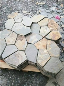 Slate Paving Stone / Floor Covering / Exterior Pattern /Courtyard Road Pavers /Driveway Paving Stone