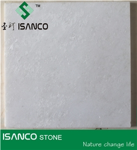 Sanco Stone Snow White Marble Slab, Polished Pure White Marble Tiles, Natural White Marble for Indoor Flooring & Wall Covering