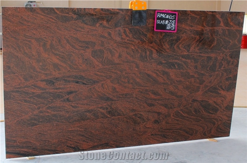 Multicolor Red Granite Slabs, polished granite flooring tiles, walling tiles
