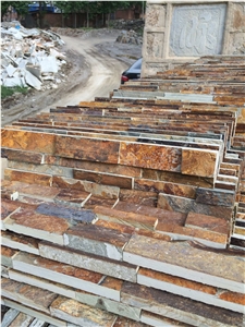 Rusty Slate Culture Stone, Wall Cladding, Z Shape