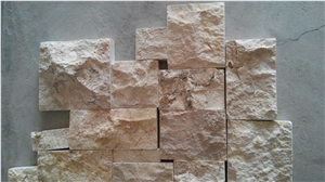 Chinese Yellow Limestone,Gold Chinese Limestone Mushroom Tiles, China Yellow Limestone Different Surface Sample Tiles-Good Price,Mushroomed Stone, Mushroom Wall Cladding