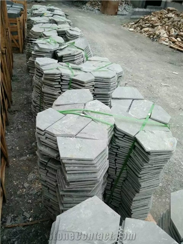 Green Slate Stone Irregular Flagstones, Flagstone Wall, Flagstone Walkway Pavers