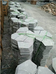 Green Slate Stone Irregular Flagstones, Flagstone Wall, Flagstone Walkway Pavers