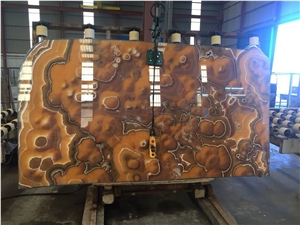 Onice Alabastro Onyx Tiles & Slabs, Yellow Polished Onyx Floor Tiles, Wall Tiles