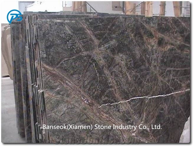 Rainforest Green Marble Slabs & Tiles,India Marble