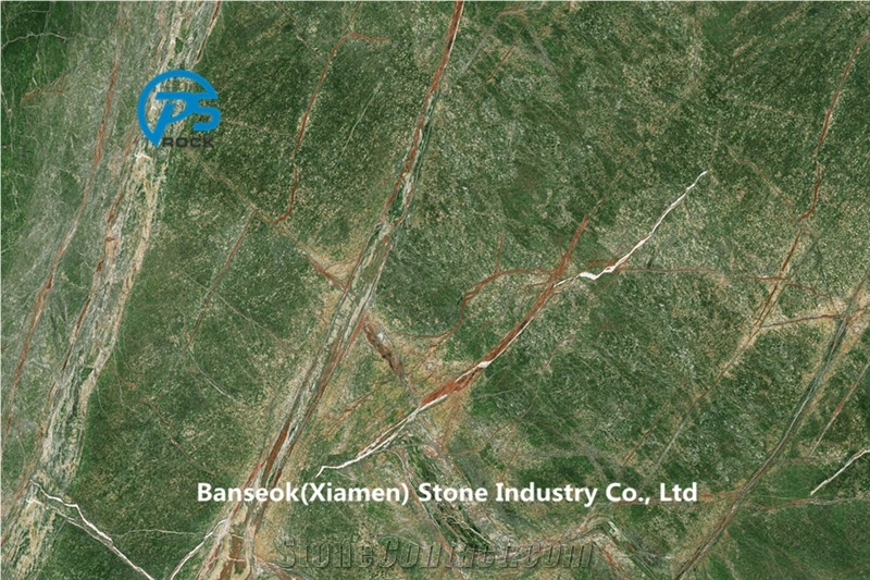 Rainforest Green Marble Slabs & Tiles,India Marble