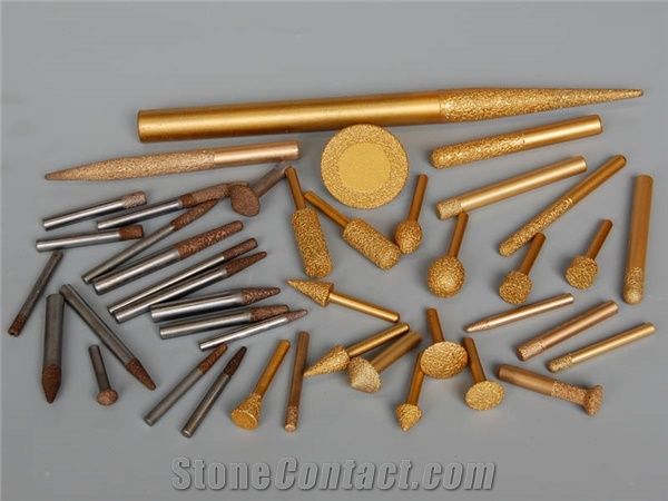 Brazed Diamond Marble, Granite, Stone Engraving, Carving Tools