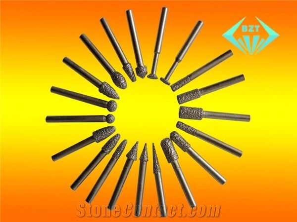 Brazed Diamond Marble, Granite, Stone Engraving, Carving Tools