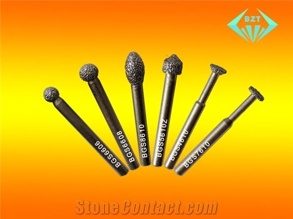 Brazed Diamond Marble, Granite, Stone Engraving, Carving Tools