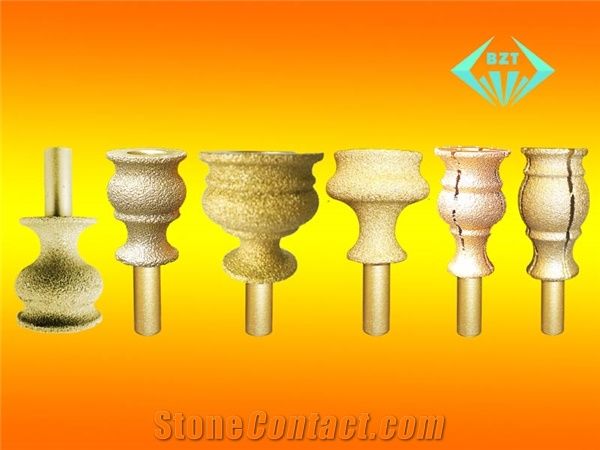 Brazed Diamond Sculpture Knives, Quartz Knives
