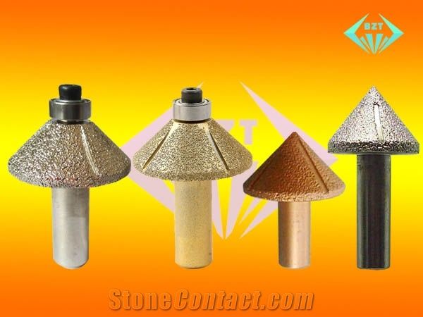Brazed Diamond Sculpture Knives, Quartz Knives