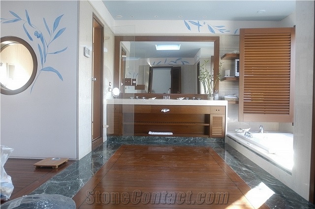 Aliveri Marble Bathroom Design, Black Marble Floor Tiles, Wall Tiles