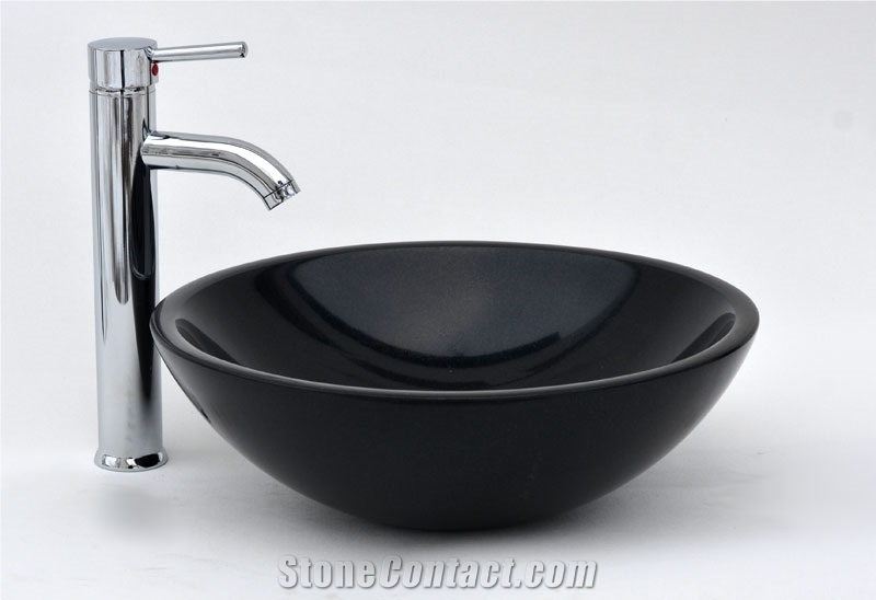 Yf17 Absolute Black Marble Sink