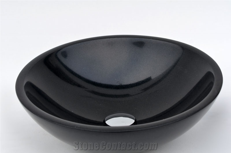 Yf17 Absolute Black Marble Sink