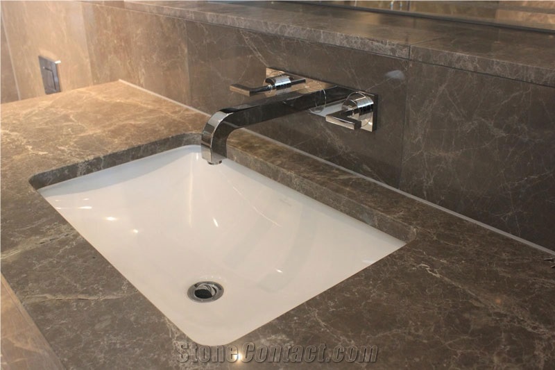 Gaudi Marble Custom Bathroom Vanity Top