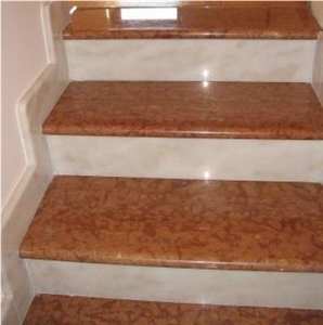 Rosso Verona Marble Steps