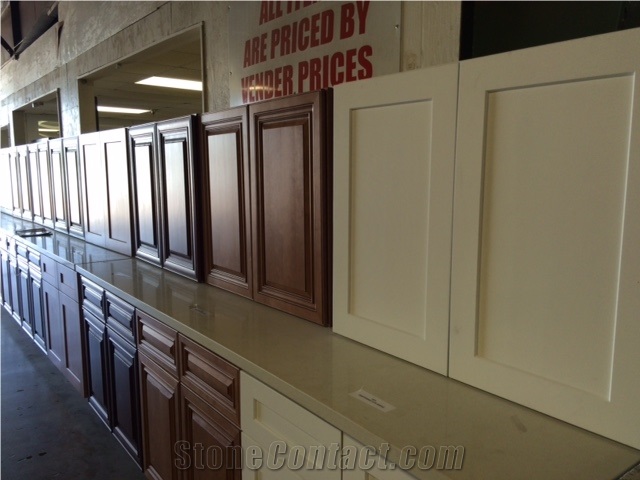 Pre-Fabricated Quartz Kitchen Countertops