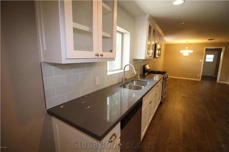 Pre-Fabricated Quartz Kitchen Countertops