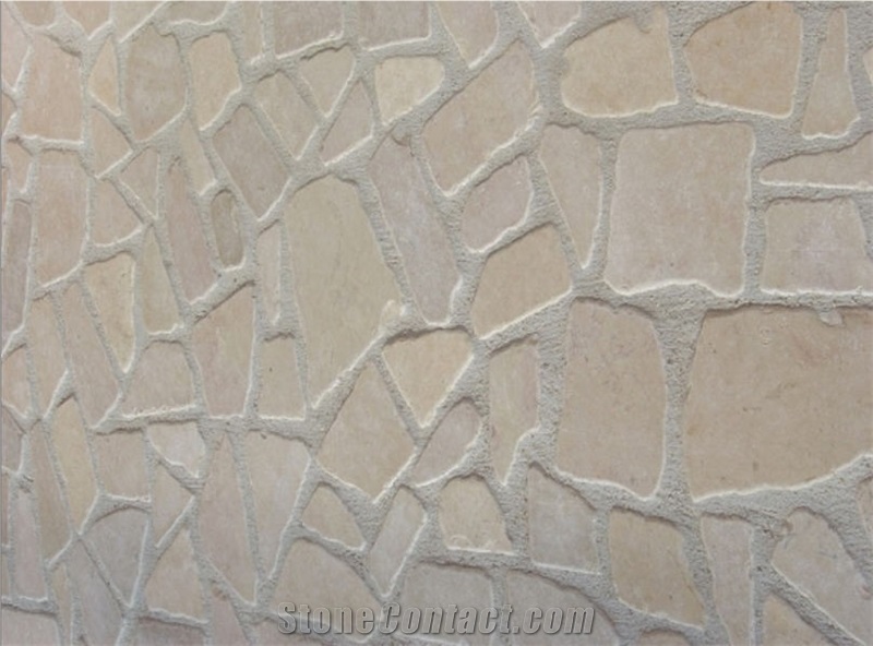 Bianco Di Apricena Irregular Flagstone Walkway and Driveway Pavers