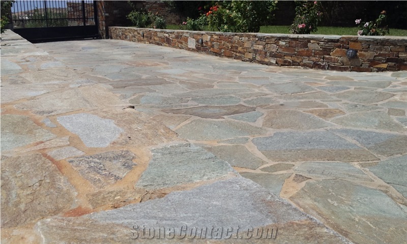 Crazy Paving Stone Venice, Slate Irregular Flagstones