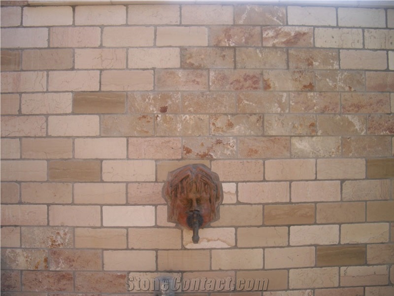 Apricena Di Rosato Tumbled Wall Tiles
