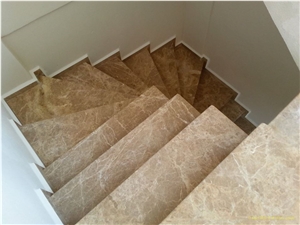 Emperador Light Marble Staircase