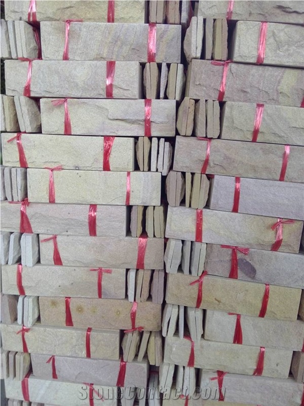 Natural Sandstone Building Stone, Champenay Sandstone Walling Tiles