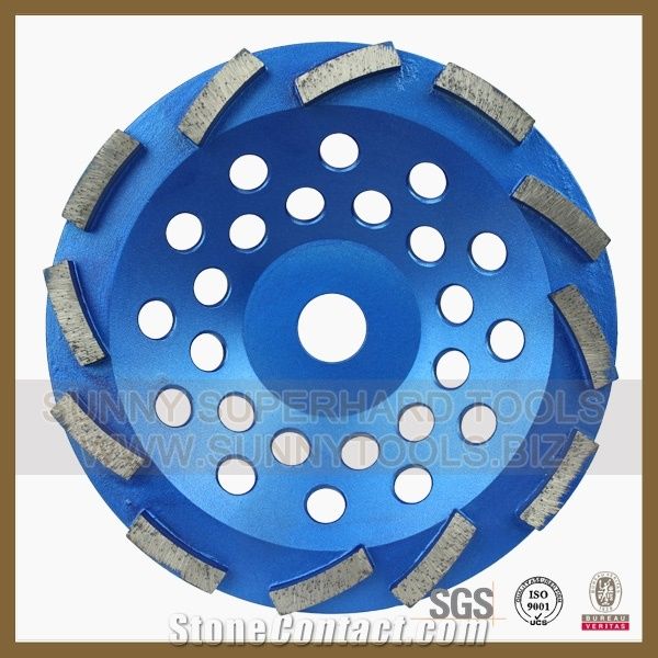 Turbo Single Double Row Diamond Cup Wheel for Stone Concrete Grinding