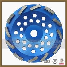Turbo Single Double Row Diamond Cup Wheel for Stone Concrete Grinding