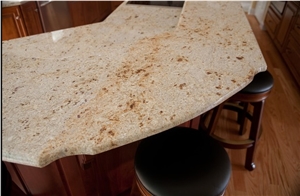 Crystal Yellow Granite Kitchen Countertops/Granite Kitchen Bar Top/Crystal Yellow Granite Kitchen Island Tops/Crystal Yellow Granite Kitchen Worktops/Kitchen Countertops/Kitchen Tops