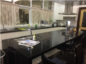 Black Galaxy Granite Kitchen Countertop Works Tops