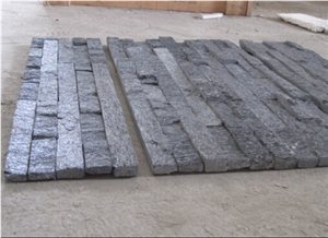 Black Quartzite Cultured Stone, Ledge Stone,Stacked Stone, Wall Cladding Tile ,Veneer Panel, Z Shape, Interlocked