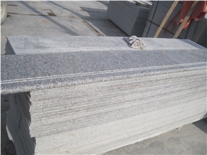 China Grey Granite, Grey G383 Granite Stairs & Steps, Imperial Flower, Pearl Flower, Pink Flower