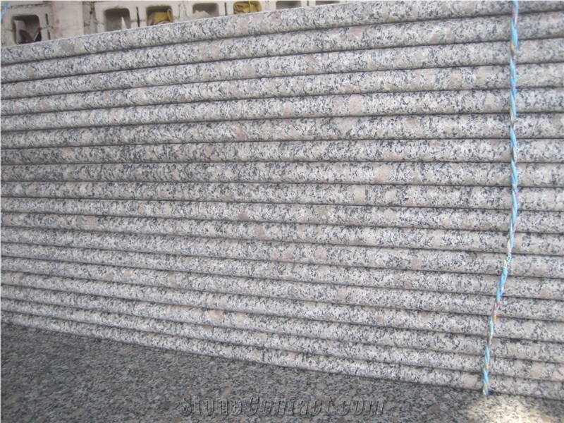 China Grey Granite, Grey G383 Granite Stairs & Steps, Imperial Flower, Pearl Flower, Pink Flower