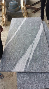 Santiago Grey Granite Slabs & Tiles, Leather Finish