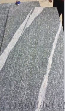 Santiago Grey Granite Slabs & Tiles, Leather Finish