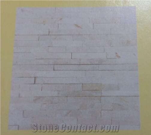 White Quartzite Cultured Stone, Stack Stone, Wall Cladding, Ledge Stone,Wall Stone, Feature Wall