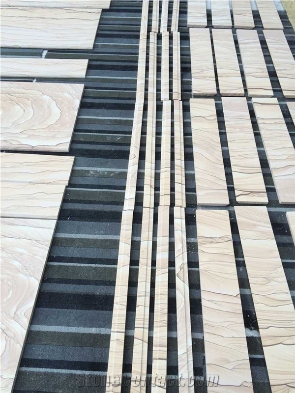Yellow Sandstone, Vein Sandstone, Sandstone Slabs, Floor Tiles, Wall Tiles, Facade Stone, Paver Application Floor Tile, Beige Sandstone Tiles & Slabs, Sandstone Wall Tiles, Sandstone Floor Covering