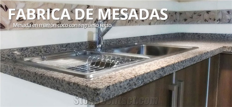 Gris Salto Granite Kitchen Countertop, Grey Granite Kitchen Countertops