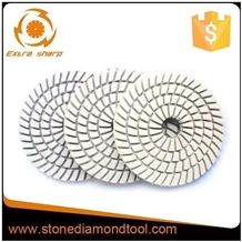 3 Step Flexible Spiral Polishing Pad with Velcro Back