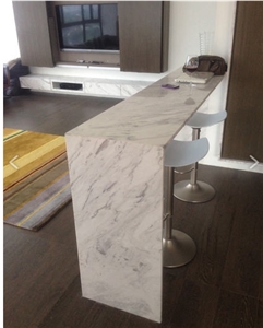 Volakas Marble Bar Counter and Dining Platform